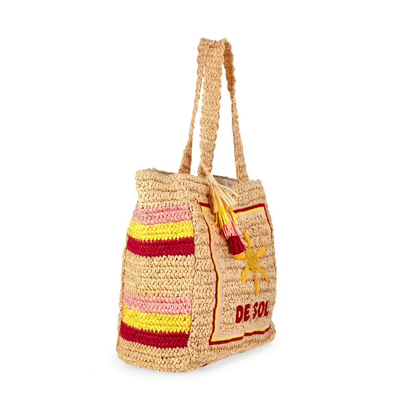 Women's De Sol Beach Tote Bag, Multi Del Sol