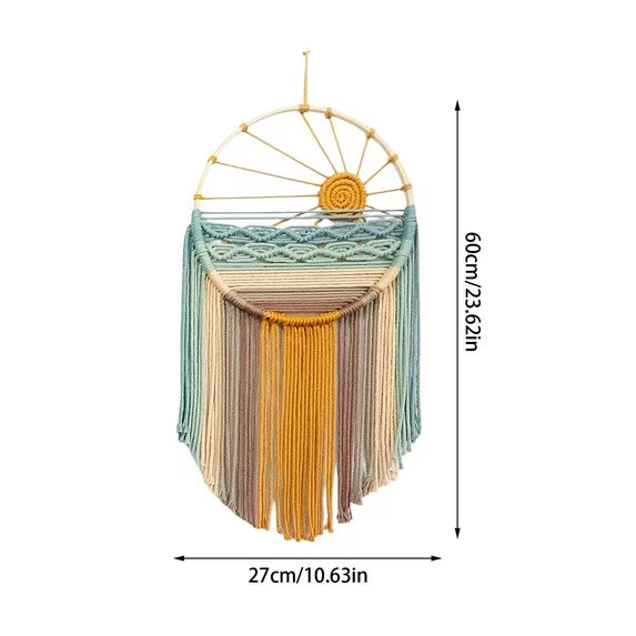 Extra Large Boho Dream Catcher Wall Decor Handmade Woven Macrame Tapestry Sun Art for Bedroom Living Room