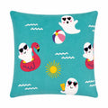 Summerween 18"x18" Plush Decorative Pillow, Summer Chills